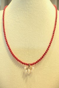 Red Pearl Necklace