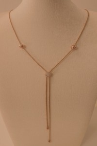 Signature Rose Gold  long Necklace