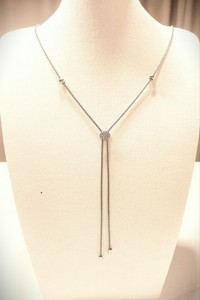 Signature Silver Long Necklace