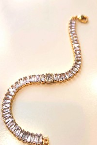 Tennis Bracelet with White